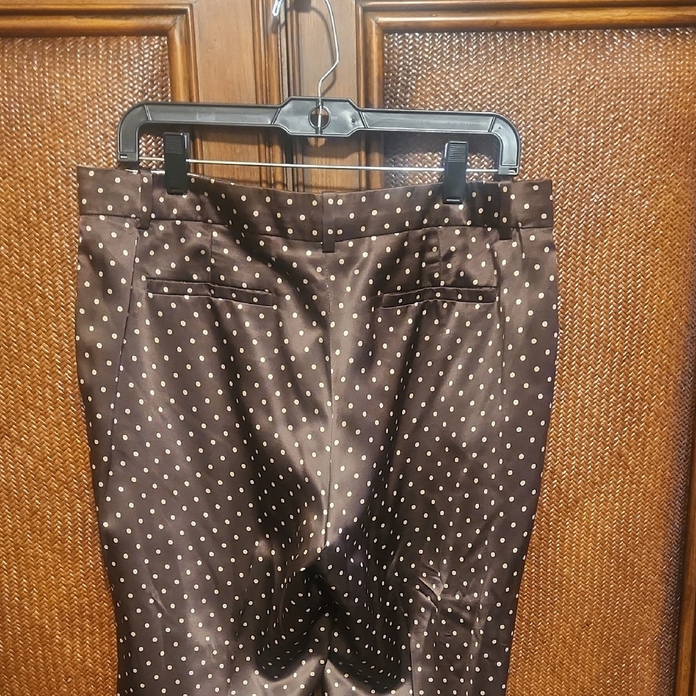 J. Crew Brown Polka Dot Women's Dress Pants - Picture 4 of 4